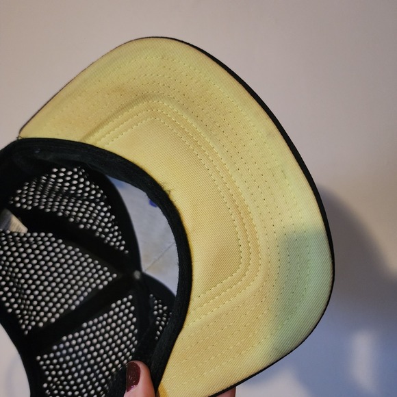 Vintage Nike Trail Running Hat Purple And Green One Size Fits Most INSIDE STAIN - Picture 9 of 11